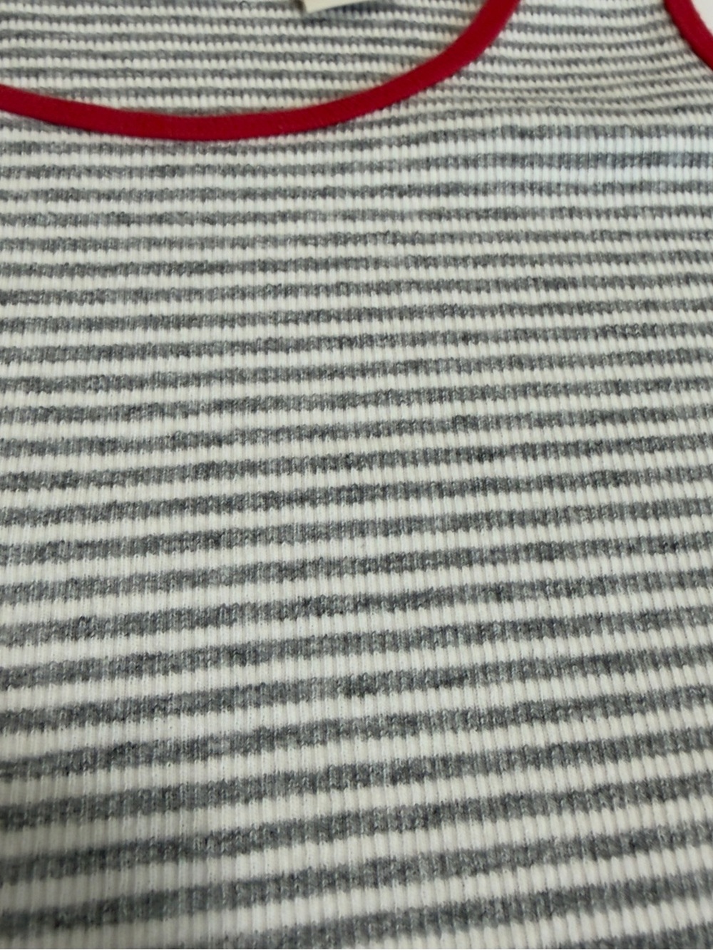 Levi's Essential Ribbed Striped Ringer Tank Top Contrast Trim - Picture 6 of 9